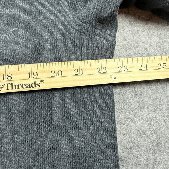 NWT IZOD Men's Charcoal Gray Thermal Soft Quarter Zip Pullover Sweater Size L - Picture 2 of 10